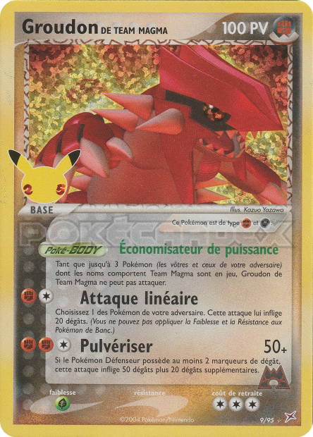 Image de la carte Groudon de Team Magma 9/95