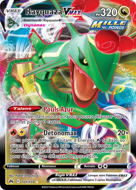 Image de la carte Rayquaza VMAX 101/159