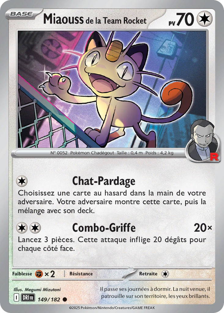 Image de la carte Miaouss de la Team Rocket 149/182