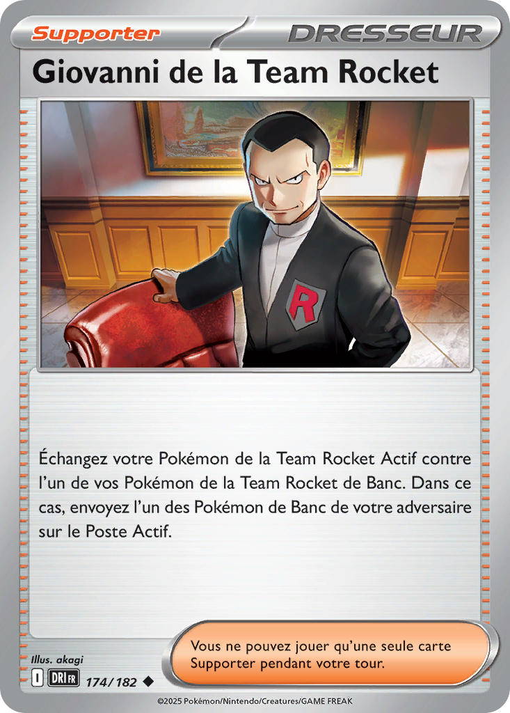 Image de la carte Giovanni de la Team Rocket 174/182