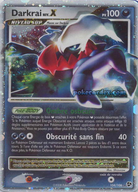 Image de la carte Darkrai Niv.X 104/106