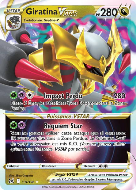 Image de la carte Giratina VSTAR 131/196