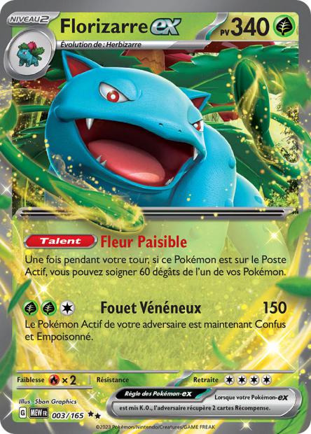 Image de la carte Florizarre ex 3/165