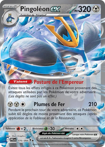 Image de la carte Pingoleon ex 70/94