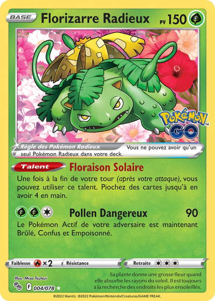 Image de la carte Florizarre Radieux 4/78