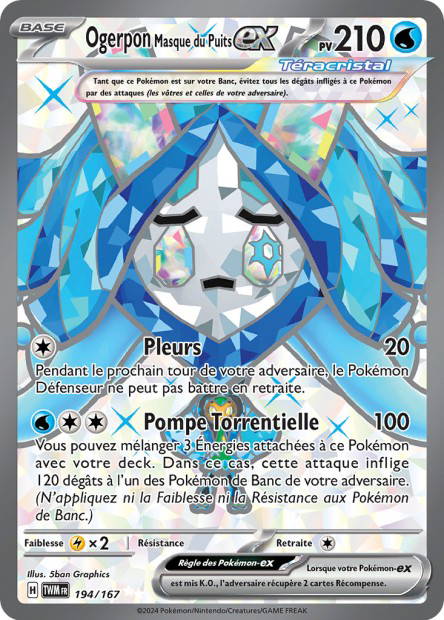 Image de la carte Ogerpon Masque du Puits ex 194/167