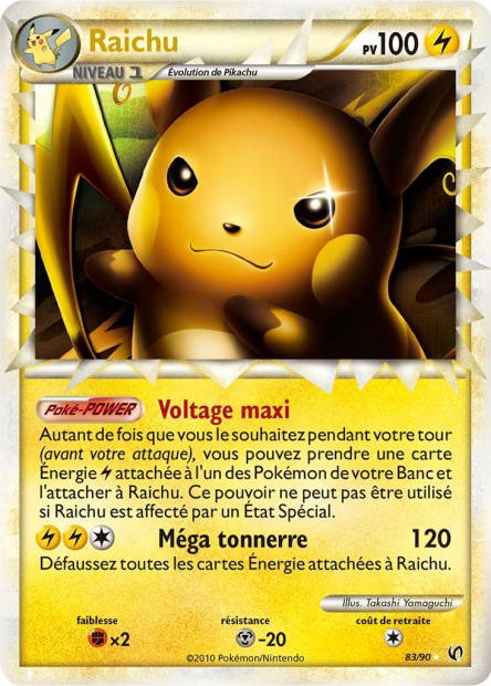 Image de la carte Raichu 83/90
