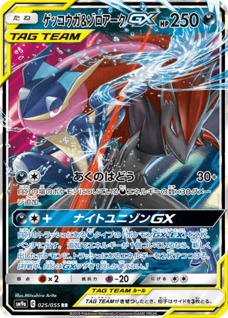 Image de la carte Greninja & Zoroark GX 025/055