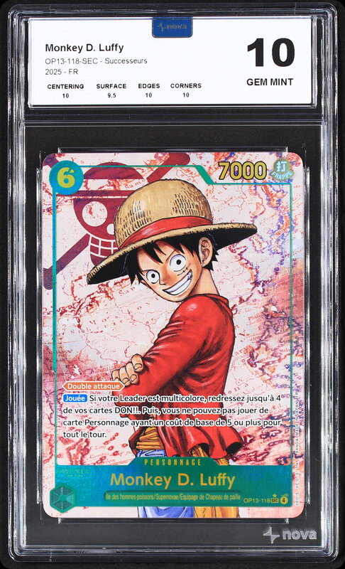 Scan de la carte Monkey D. Luffy (Version 2)