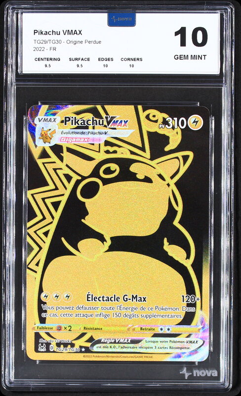 Scan de la carte Pikachu VMAX TG29
